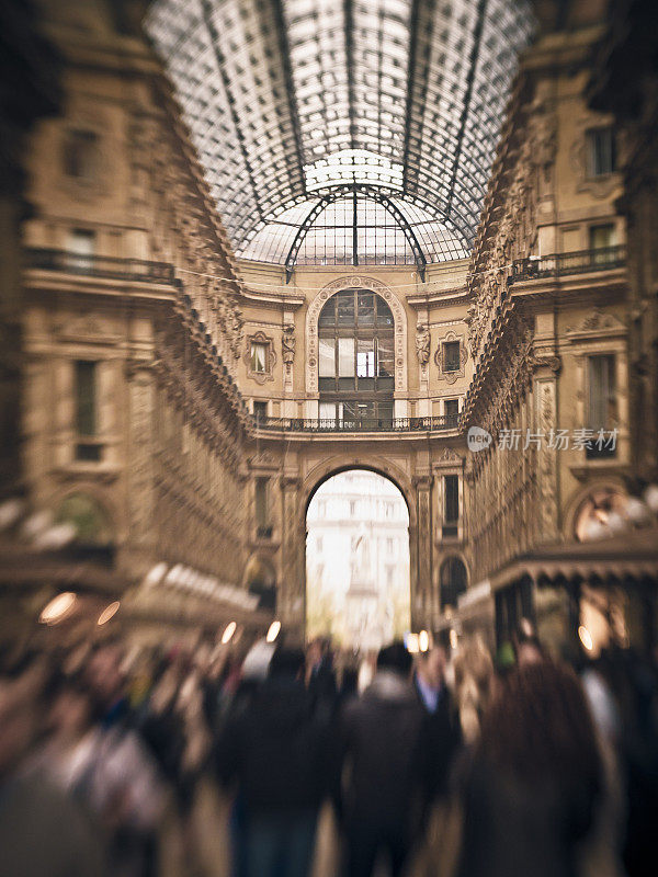 埃马努埃莱二世Galleria Vittorio Emanuele II，米兰